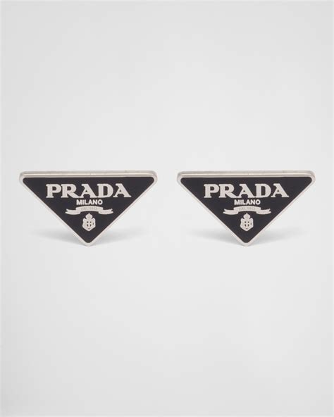 prada earrings black|prada earrings men.